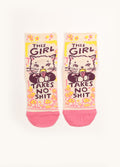 Ankle Socks - Girl Takes No Shit | Pink-Image 1