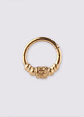 Bali Bead Hinged Ring 16G | Gold-Image 1