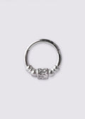 Bali Bead Hinged Ring 16G | Steel-Image 1