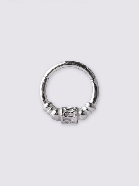 Bali Bead Hinged Ring 16G