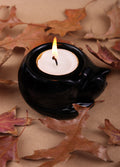 Black Cat Ceramic Tealight Holder | One Colour-Image 1