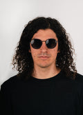 Brandon Wireframe Sunglasses | Matte Black-Image 4