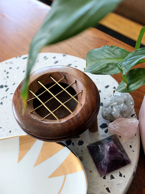 Wooden Resin / Charcoal Burner