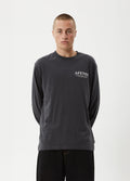 Cosmic - Recycled Long Sleeve Tee | Charcoal-Image 1