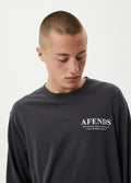 Cosmic - Recycled Long Sleeve Tee | Charcoal-Image 4