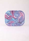 Cosmic Rolling Tray metal 18 x 14 cm | Blue Swirl-Image 2