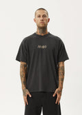 Crashed Out - Recycled Boxy Fit Tee | Stone Black-Image 1