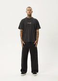 Crashed Out - Recycled Boxy Fit Tee | Stone Black-Image 6