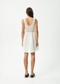 Dakota - Hemp Mini Dress | White-Image 4
