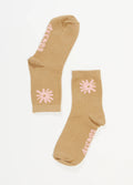 Daze - Hemp Crew Socks | Tan-Image 1