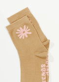Daze - Hemp Crew Socks | Tan-Image 2