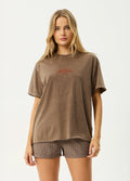 Fatigued - Recycled Oversized Tee | Coffee-Image 1