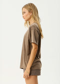Fatigued - Recycled Oversized Tee | Coffee-Image 2