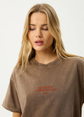 Fatigued - Recycled Oversized Tee | Coffee-Image 4