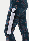 Festival Fans with Leg Holster | Silver Glitter-Image 3