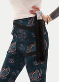 Festival Fans with Leg Holster | Teal Holographic-Image 2