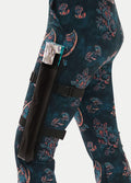 Festival Fans with Leg Holster | Teal Holographic-Image 3