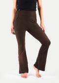 Festival Flared Printed Leggings | Coffee-Image 1