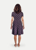 Festival Short Sleeve Dress | Black Cat-Image 3