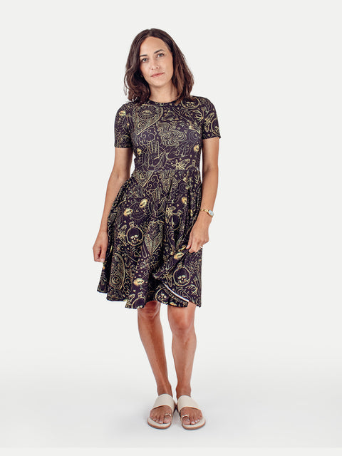 Festival Short Sleeve Dress