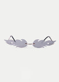 Fire Flames Sunglasses | Black-Image 1