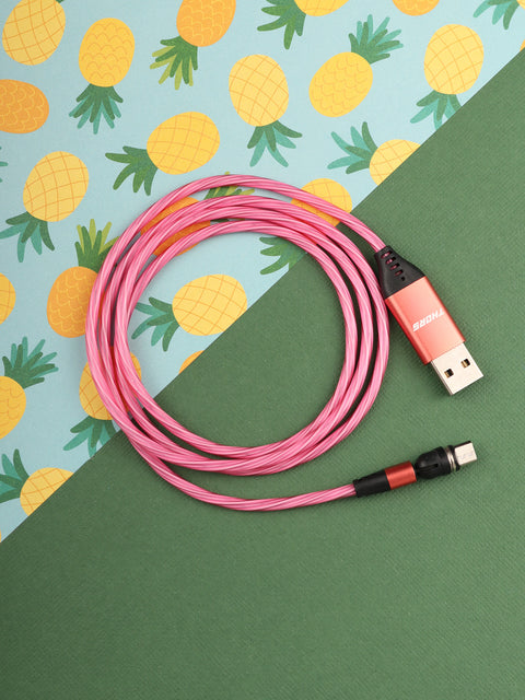 Flashing Magnetic Cable Micro USB 1m