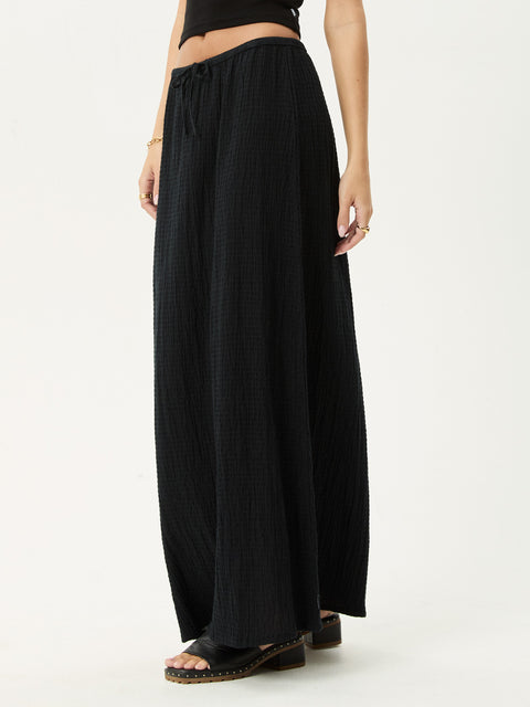 Focus - Hemp Seersucker Maxi Skirt