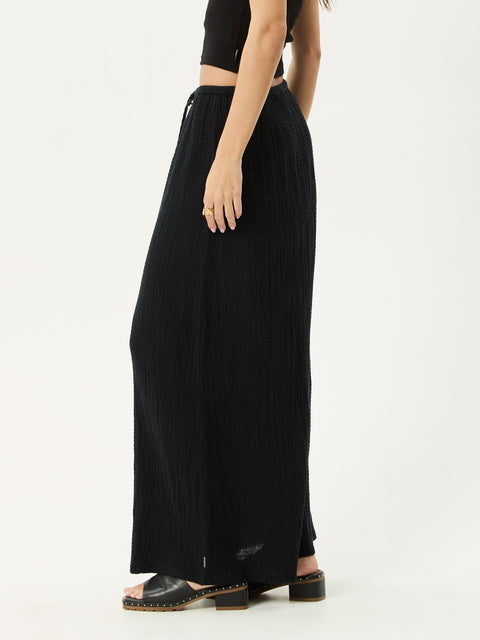 Focus - Hemp Seersucker Maxi Skirt