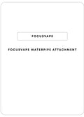 Focusvape Water Pipe Attachment | One Colour-Image 1