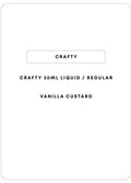 Crafty Vanilla Custard 30mL Regular/Freebase | 30mL-Image 1
