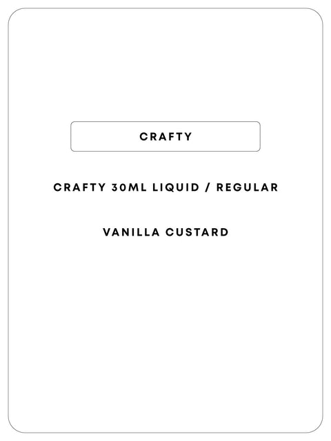 Crafty Vanilla Custard 30mL Regular/Freebase