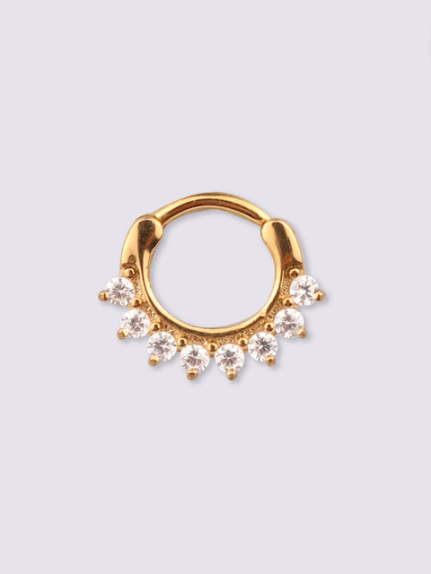 Gem Gold Rounded Clicker 16G