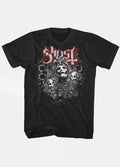 Ghost - Papa Faces T-Shirt | Black-Image 1