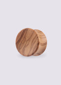 Hand Carved Olive Wood Plug | Brown-Image 5
