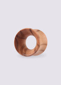 Hand Carved Olive Wood Tunnel | Brown-Image 3