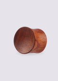 Hand Carved Sappan Wood Plug | Brown-Image 3
