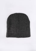 Heather Cable Knit Beanie | Black-Image 1