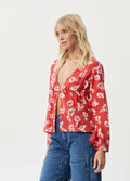 Hibiscus - Organic Tencel Tie Blouse | Hibiscus-Image 4
