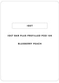 IGET Bar Plus Prefilled Pod 10k | Blueberry Peach-Image 1