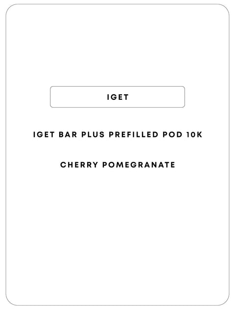 IGET Bar Plus Prefilled Pod 10k