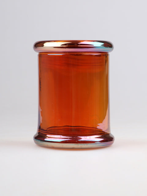 Iridescent Glass Jar