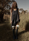 Jesse - Hemp Midi Dress | Black-Image 2