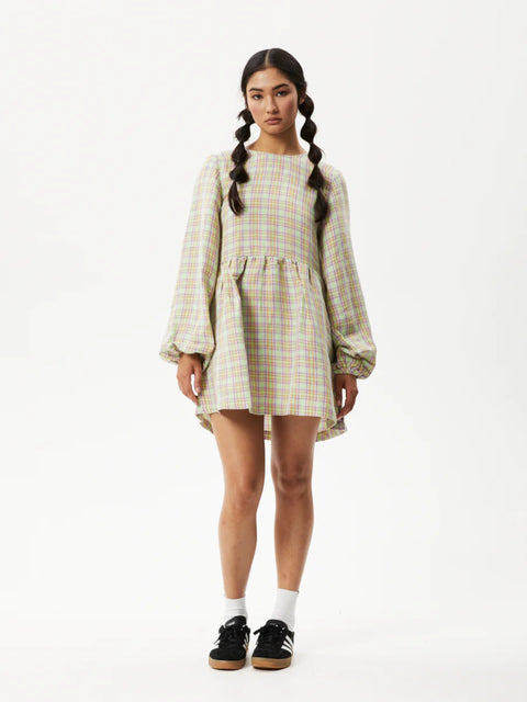 Kali - Hemp Long Sleeve Mini Dress