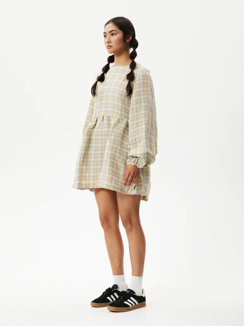 Kali - Hemp Long Sleeve Mini Dress