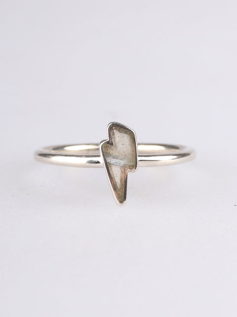 Labradorite Bolt Sterling Silver Ring