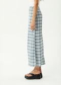 Lagoon - Hemp Seersucker Maxi Skirt | Overcast Check-Image 3