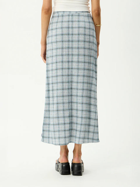 Lagoon - Hemp Seersucker Maxi Skirt