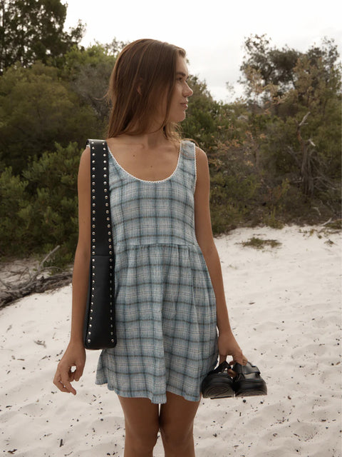 Lagoon Jesse - Hemp Seersucker Mini Dress