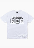 Let's Handle This Like Adults T-Shirt | White-Image 1