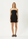 Lilo - Hemp Strapless Mini Dress | Black-Image 1